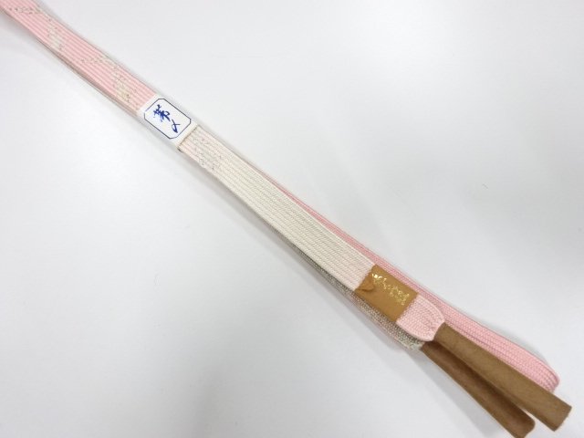 JAPANESE KIMONO / UNUSED KOREI HAND-TIED OBIJIME